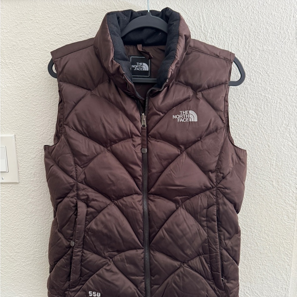 North Face Women's 550 Brown Insulated Puffer Vest
